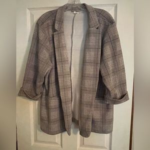 Maurice’s gray and black blazer, 2XL, stretchy